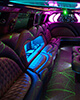 leather seating in limo