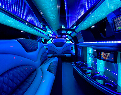 inside the limo