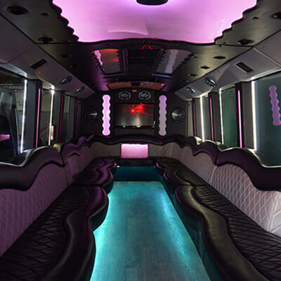 deluxe limo bus